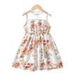 Kid Girl Floral Print Mesh Panel Slip Dress 20603948