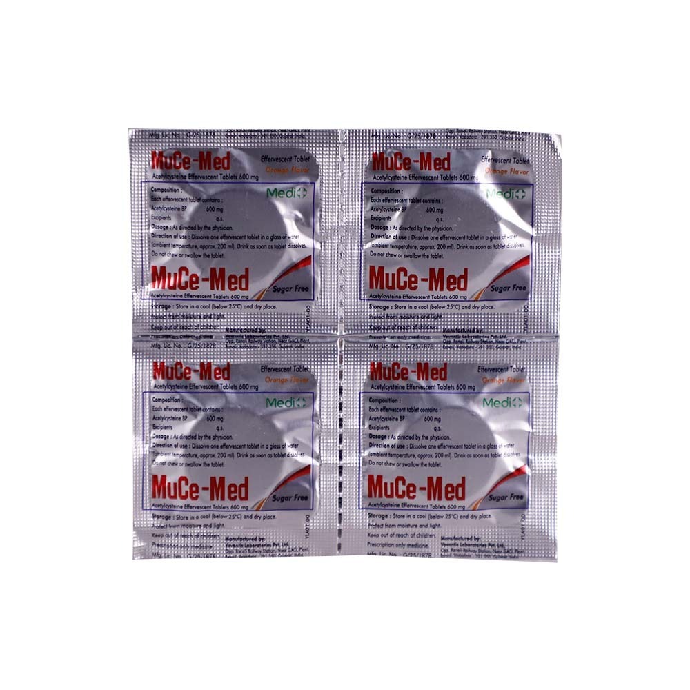 Muce-Med Acetylcysteine Effervescent 600MG 4PCS