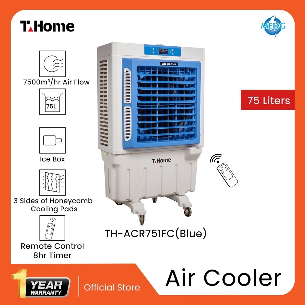 T-Home Air Cooler, 4 Ways Swing, 75LTR TH-ACR751FC (Blue)