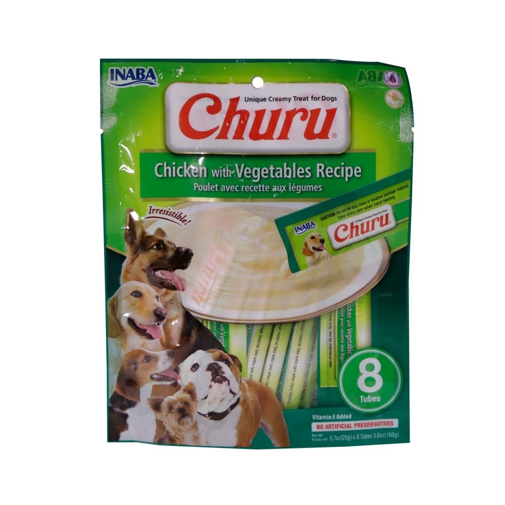 Inaba Churu Creamy Treat Chicken With Vege 8PCS