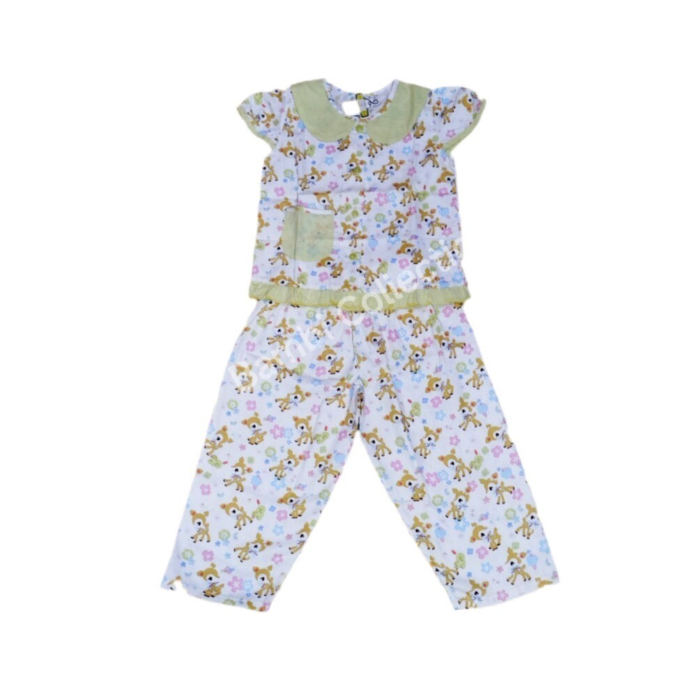 Bambi Baby Night Wear Silk Cotton One Set BAMBI_BABY04_8 Bambi Yellow (4 Years)