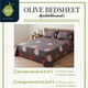 Olive Bedsheet Set Double (5PCS) 4198Br