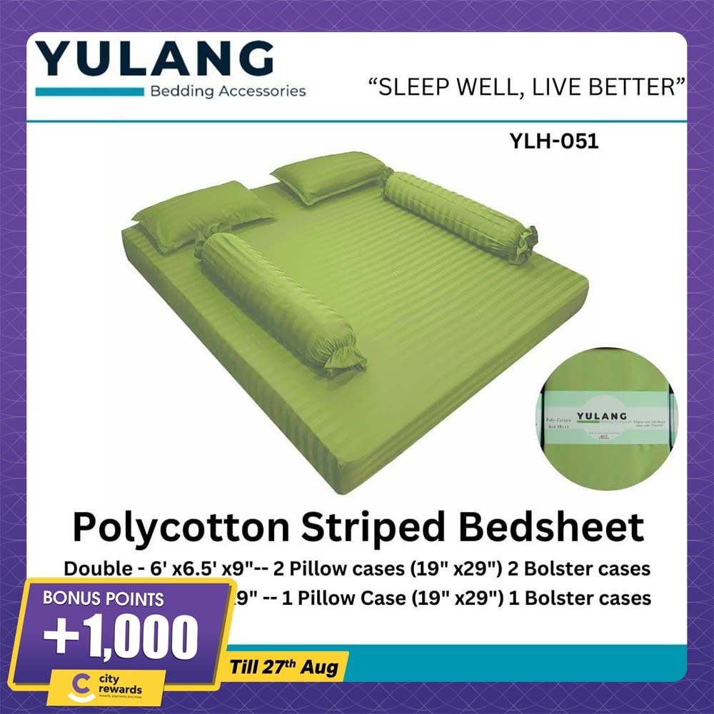 Yulang Hotel Stripped Double Bedsheet Set YLH-51D