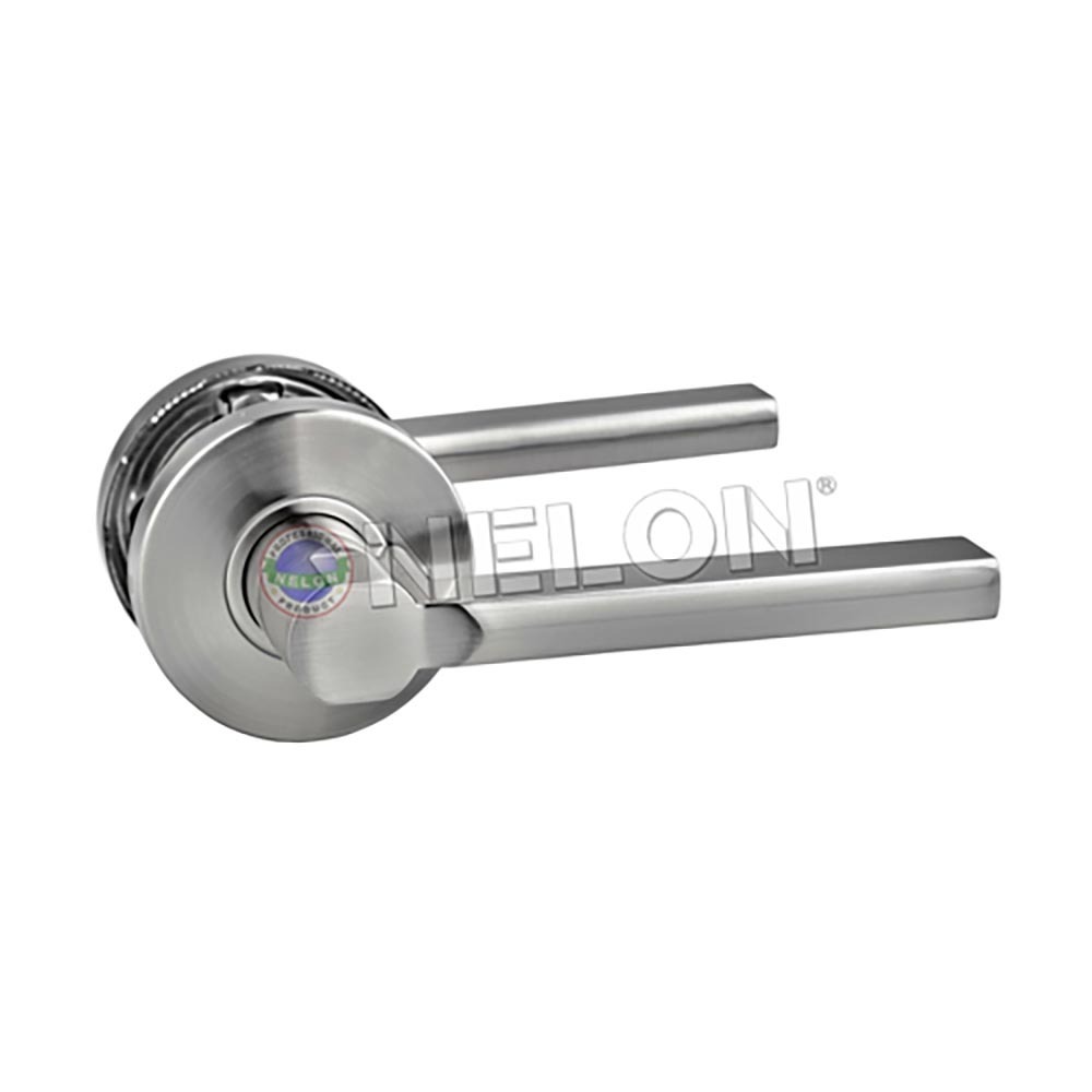 Nelon Tubular Lever Lock 12083-SN Stainless  Steel