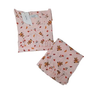 Bambi Women Night Wear Cotton Oneset Brown AA0041 Medium