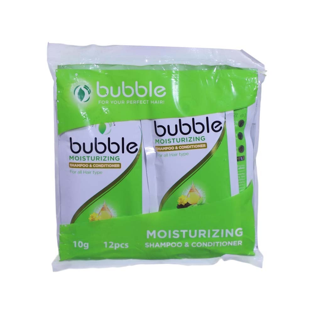 Bubble Shampoo Moisturizing 10G x 12PCS