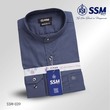 Mandarin Collar Shirt Long Sleeve Medium (Blue Slate Gray) SSM-O-P-L-39
