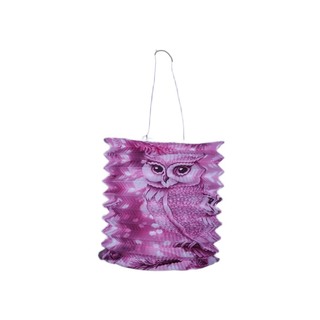 Uncle Gyi Owl Cylinder Paper Lantern (Big) 10PCS x 1Pack Yellow