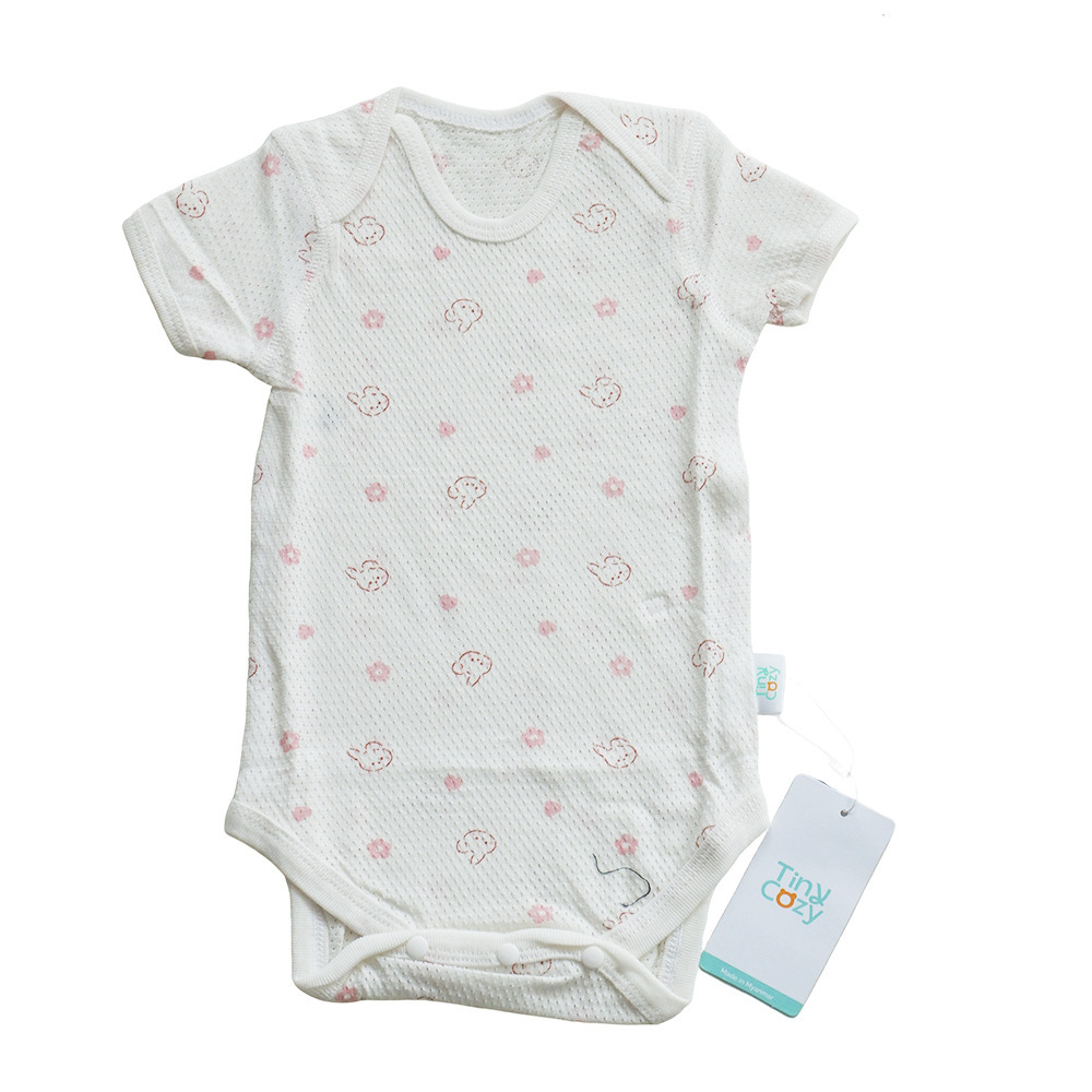 Tiny Cozy Airy Cotton Body Suite (Short Sleeve) TC20212M Rabbit