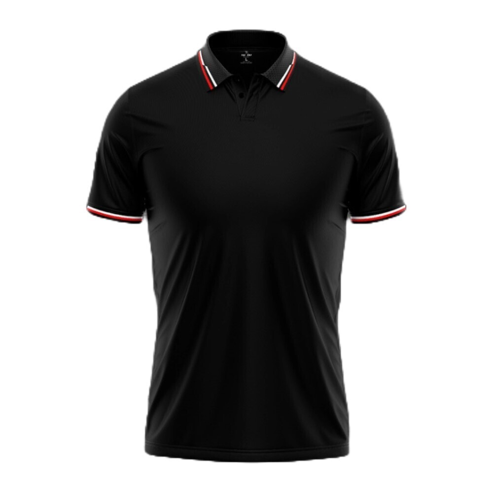 Tee Ray Stylish Polo Shirt Black/02 Small MDP-S1005