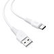 NEW  X58 Airy Silicone Charging Data Cable For Type-C/White
