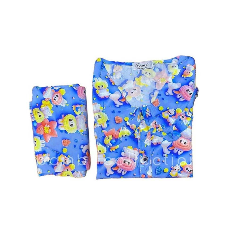 Bambi Women Spant One Set Blue AA0054 D2 Medium