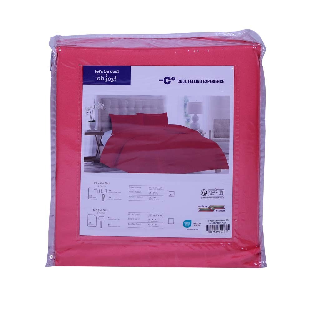 Mr Fabric Bed Sheet 5PCS 6 x 6.5ft x 10in Plain