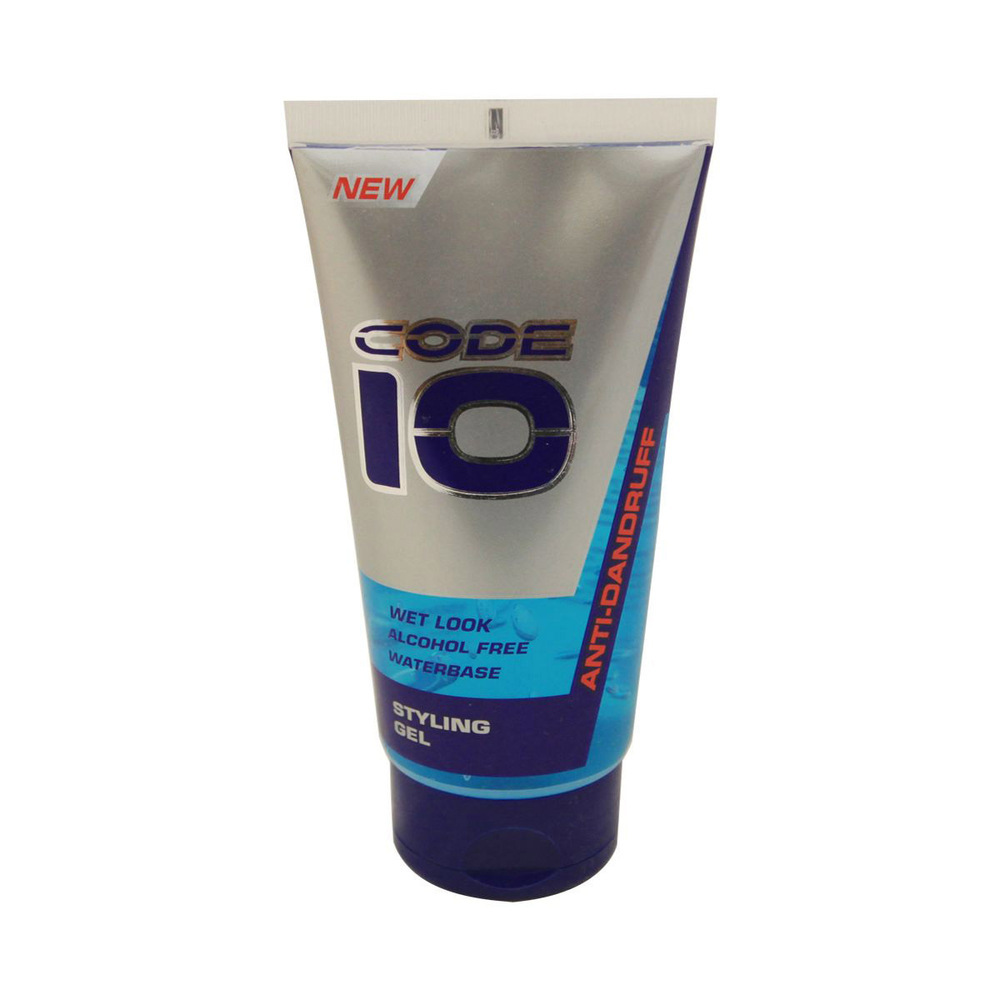 Code 10 Wet Look Anti-Dandruff Waterbase Hair Styling Gel 150ML