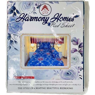 Harmoy Homes Bed Sheet Single (3.5' x 6.5' x 9") HH Single 186