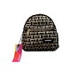 Konoko Cotton Mini Backpack Extra Small (Black Tweed  Silver Zip)