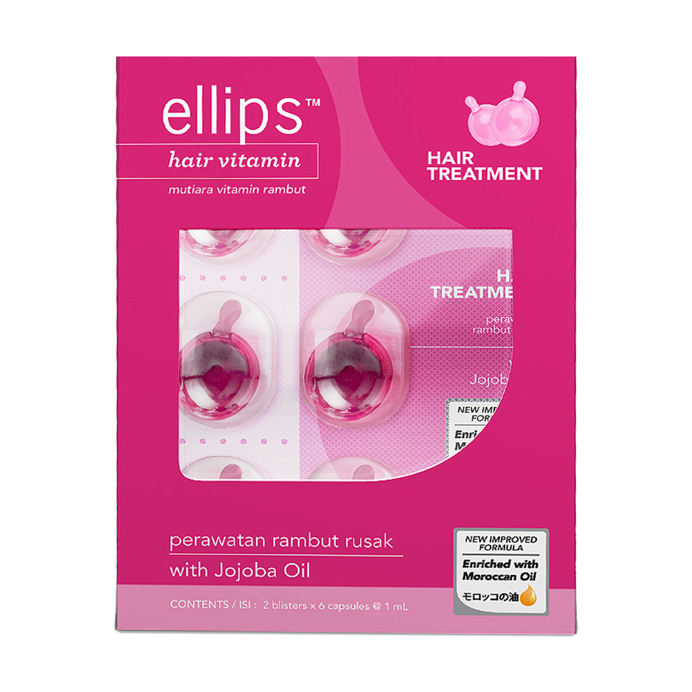 Ellips Hair Vitamin Hair Treatment With Jojoba Oil 2 x 6PCS