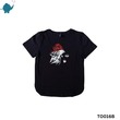 Max & Mia Unisex Printed T-Shirt TO016B Black (9-10 Years)