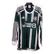 Manchester United Official Away Long Sleeves Player Jersey 23/24 Green (XXL)