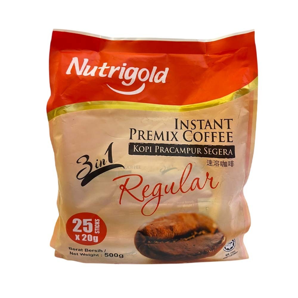 Nutrigold 3 In 1 Coffeemix Regular 25PCS 500G