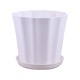 Plastic Flower Pot With Base 14X10.8X13.5CM CL-832