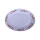 Larah Flare Oval Plate 13in (Skyleaf Pink)