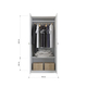 Winner Voque Wardrobe (2 Door) White