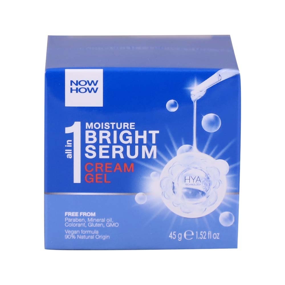 Now How All In One Moisture Bright Serum Cream Gel 45G