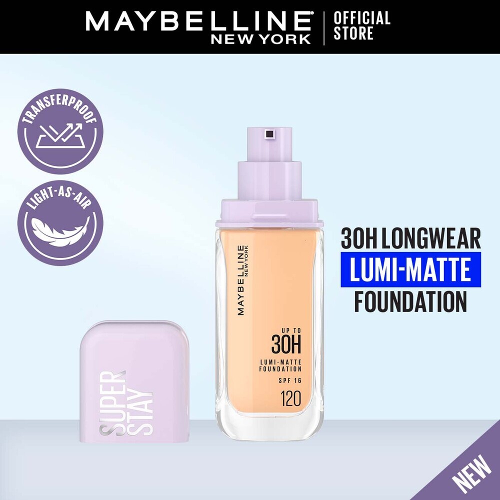 Maybelline Super Stay 30H Lumi-Matte Foundation SPF  16 35ML 120