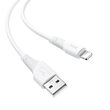 NEW  X58 Airy Silicone Charging Data Cable For Lightning/White