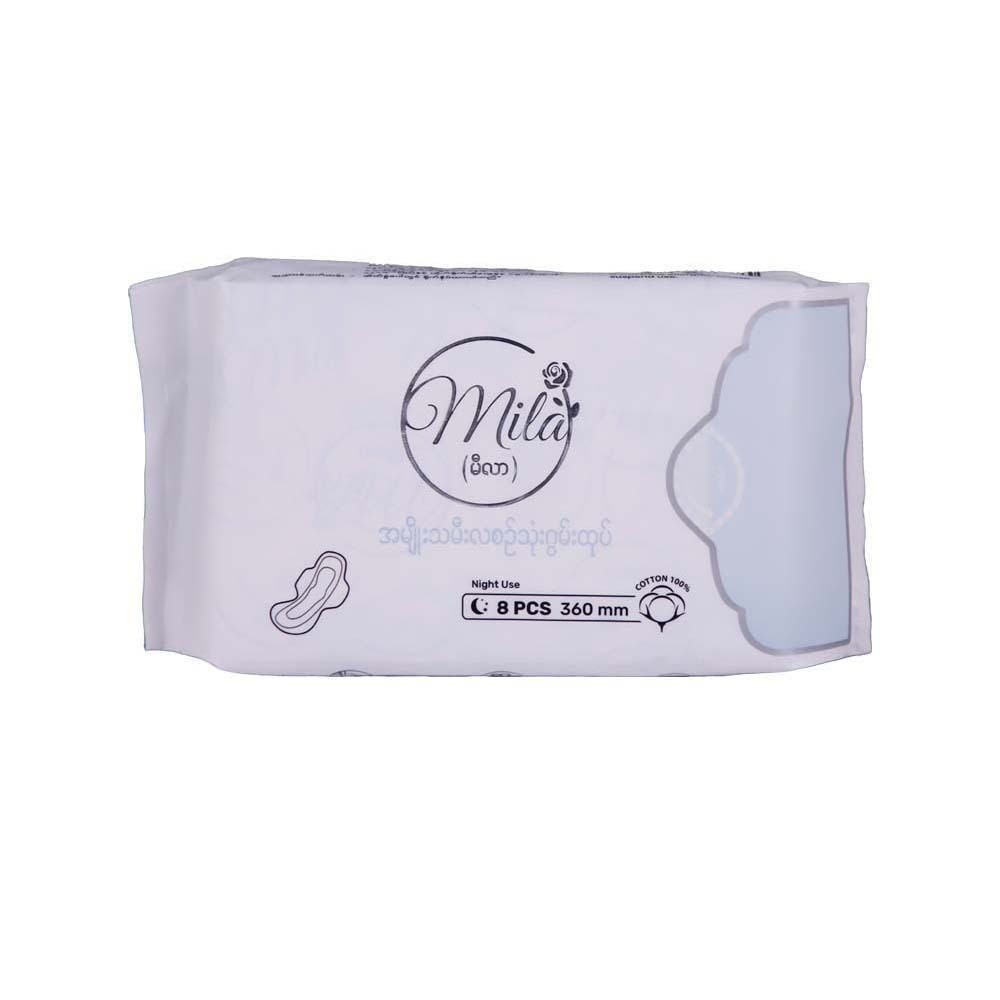 Mila Cotton Night Use Sanitary Pad 360mm 8PCS
