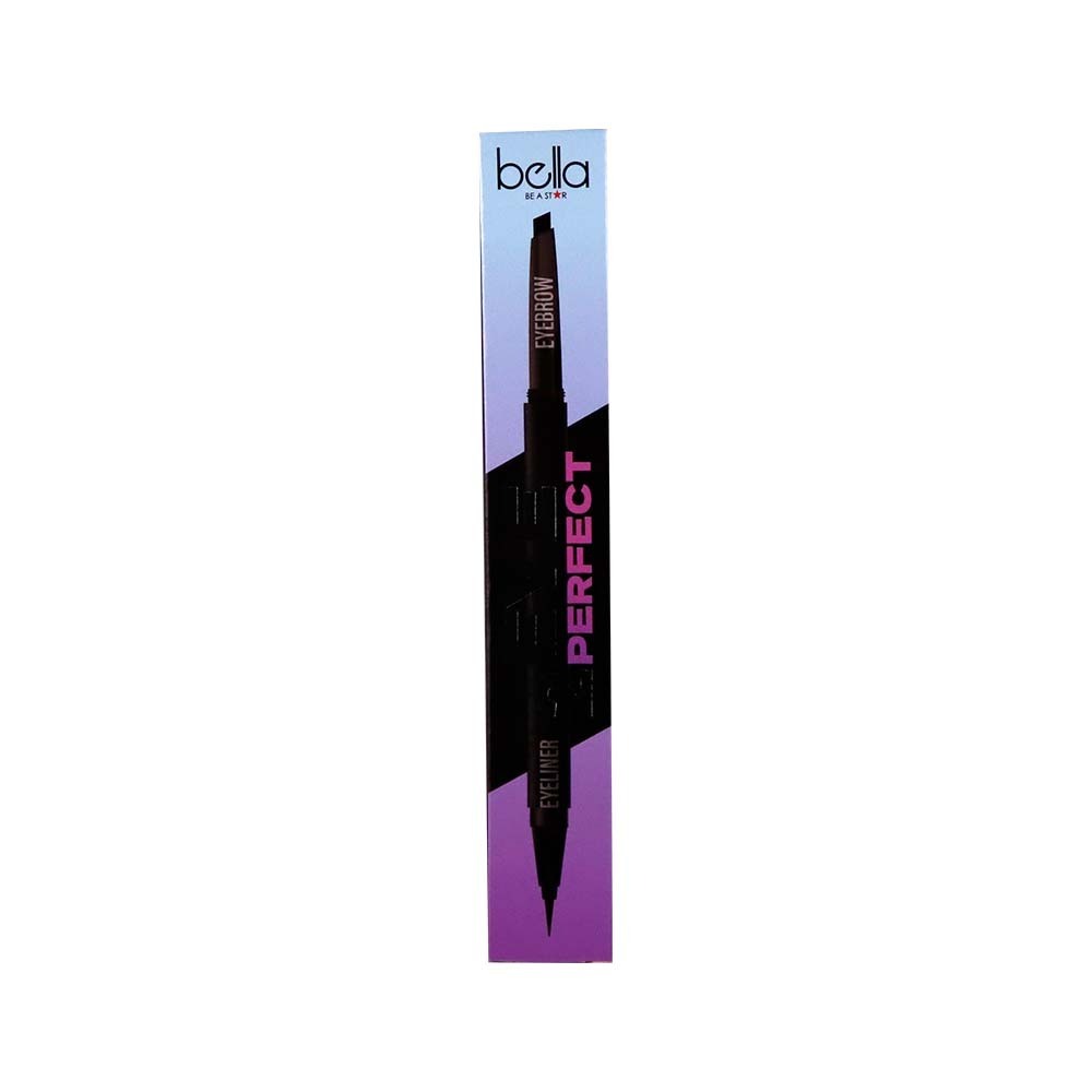 Bella Eye 2 Perfect Brow Pencil & Liner 0.15G Black