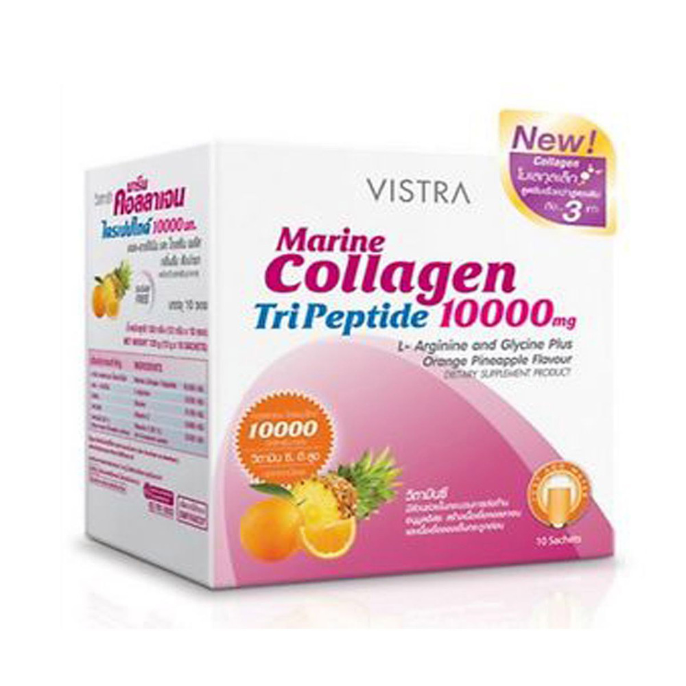 Vistra Collagen 10000MG Orange Pineapple12Gx10PCS