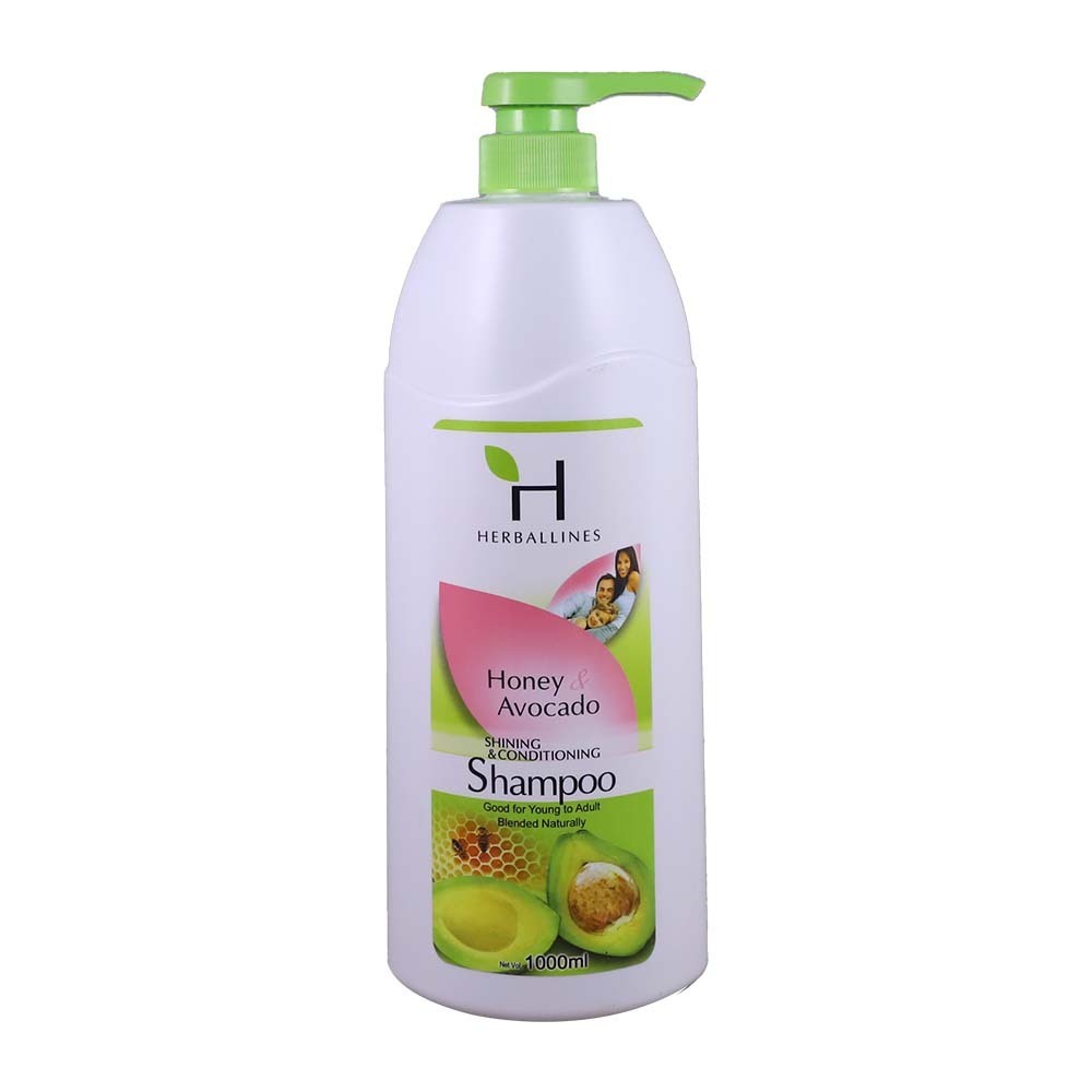 Herballines Shinning & Conditioning Shampoo 1000ML (Honey & Avocado)