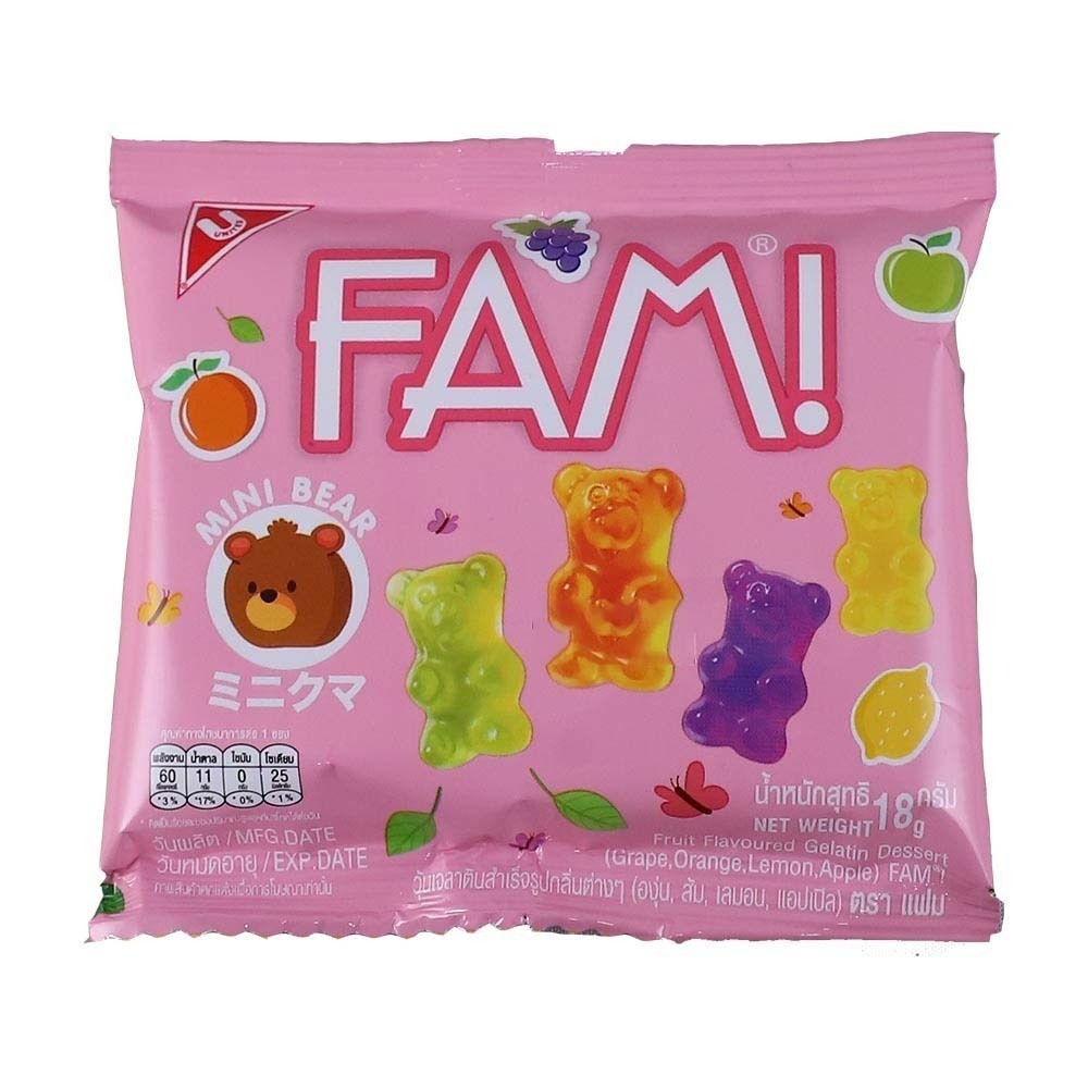 Fam Gummy Jelly Assorted 18G