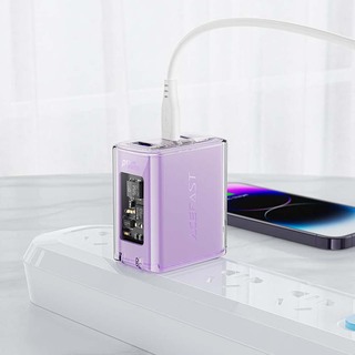 Acefast A47 Pd65W Gan Sparkling Series (2*USB-C+USB-A) Charger 27050010 Cherry Blossom