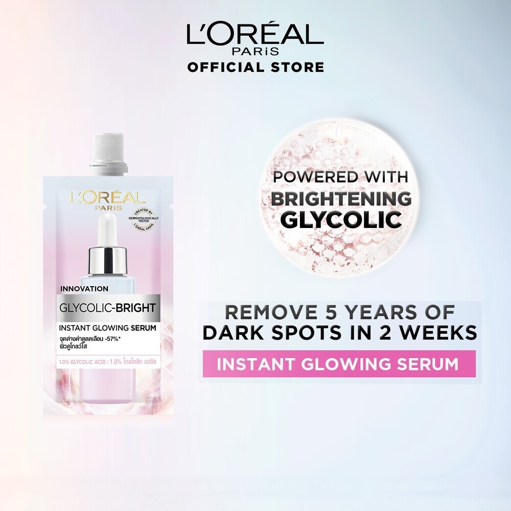 Loreal Glycolic-Bright Instant Glowing Face Serum 6ML