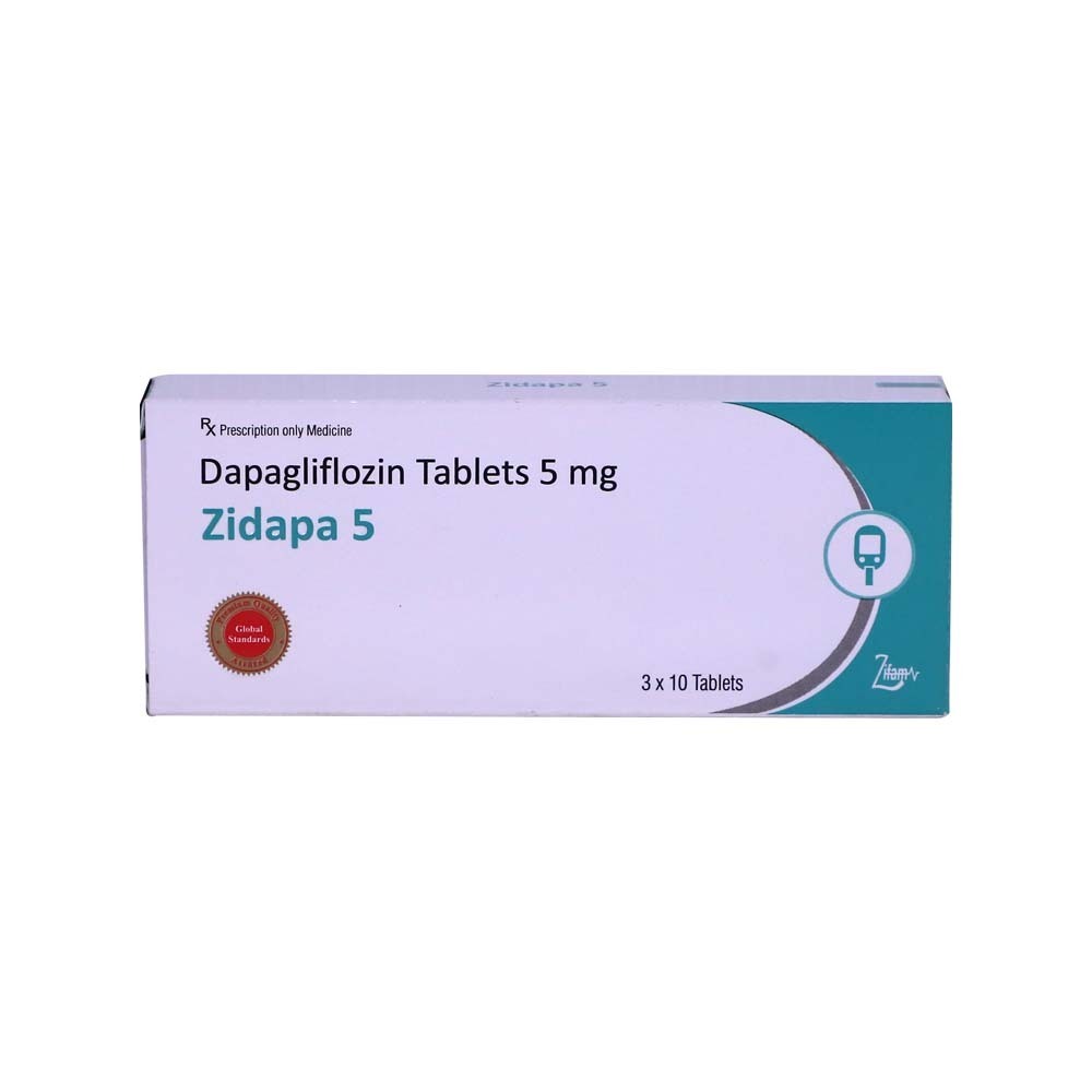 Zidapa 5 Dapagliflozin 5MG 10PCS x 3