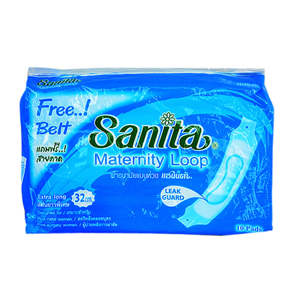 Sanita Sanitary Napkin Loop Extra Long Night 10PCS