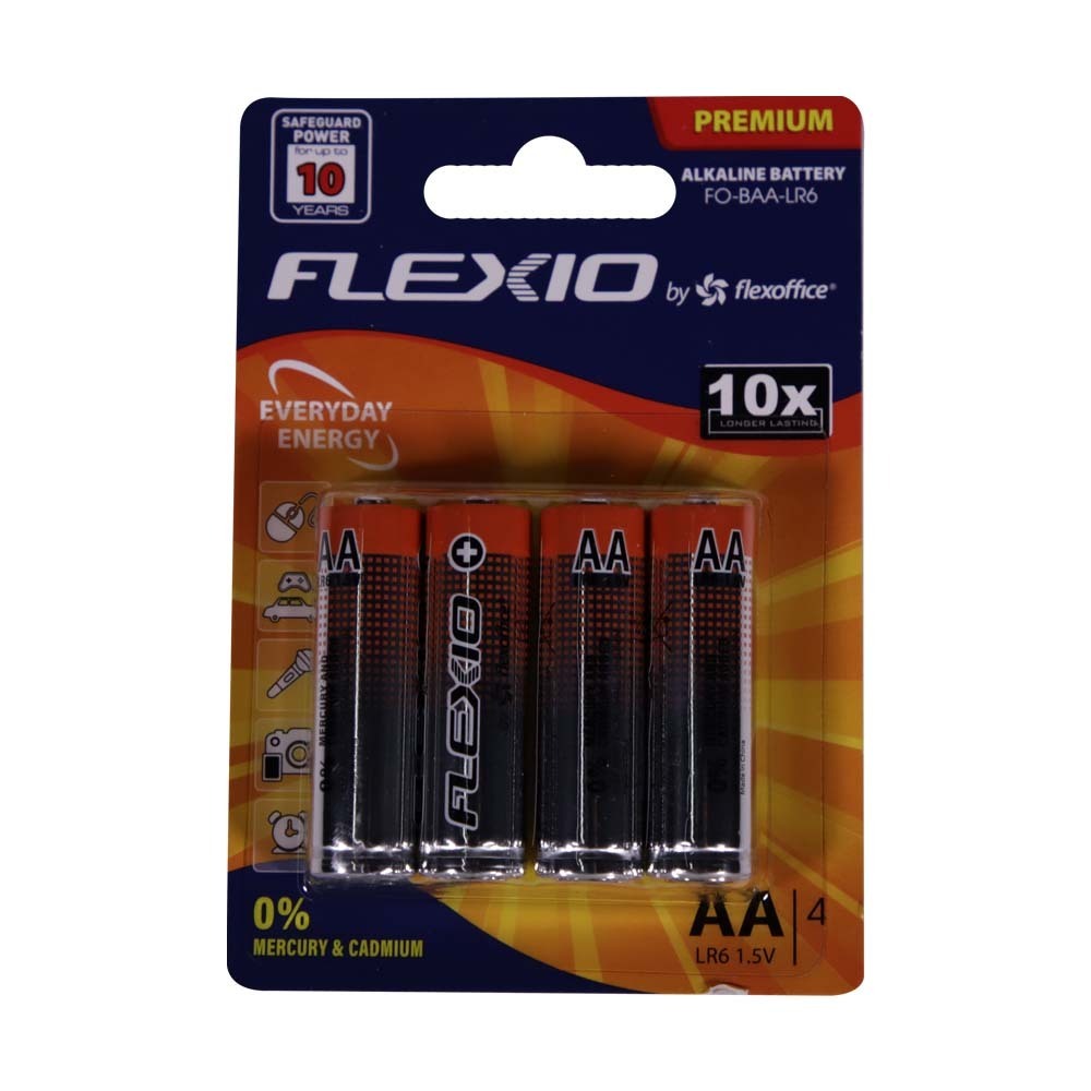 Flexio Alkaline Battery AA 4PCS FO-BAA-LR6