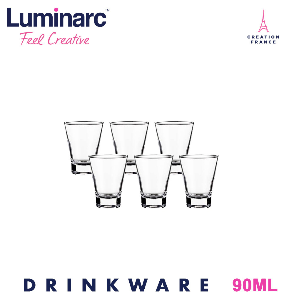 Luminarc Shot Glass Ø6Xh7.8CM, 90ML-3Oz, Shetland, Arcoroc C8222