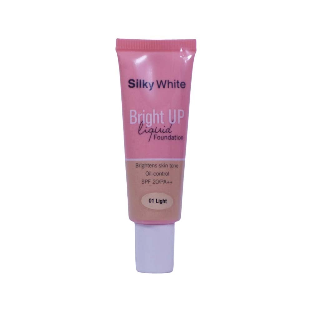 Silky White Bright Up Liquid Foundation 25ML 01