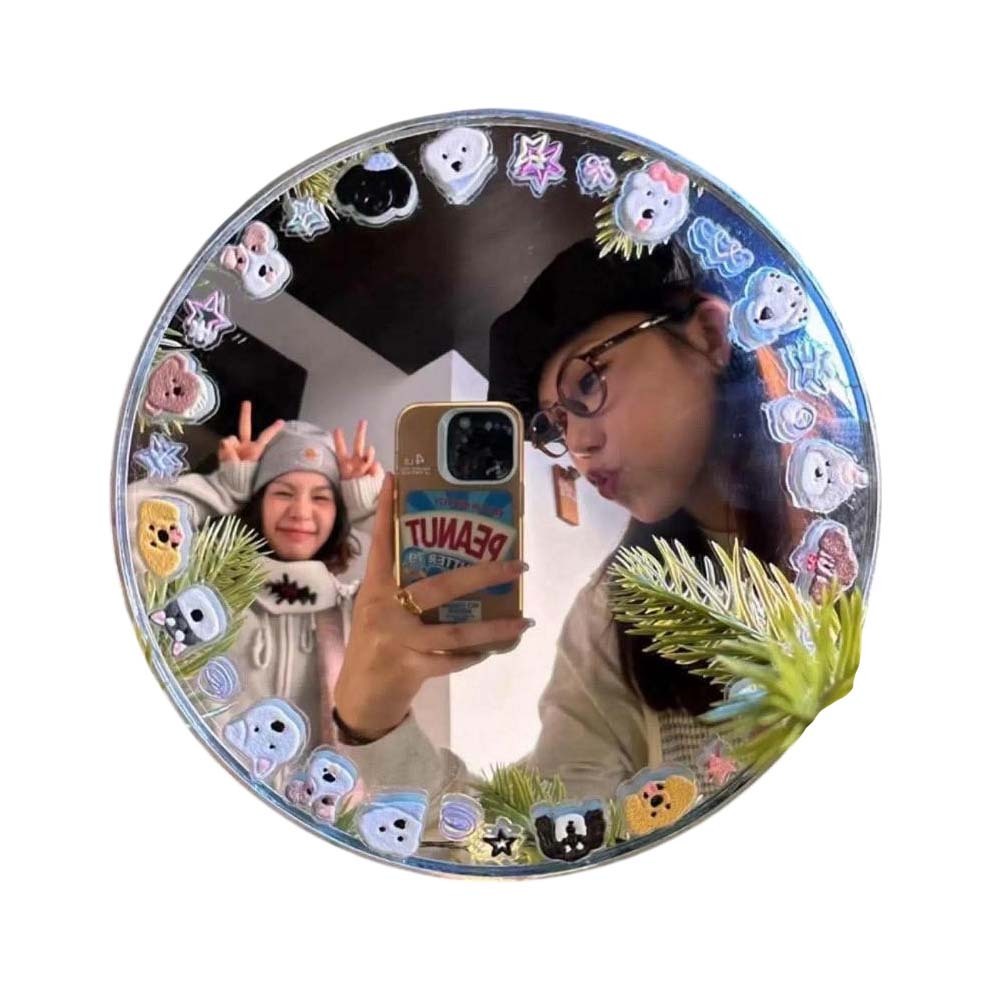Beauty House Portable Mini Selfie Round Mirror