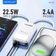 Konfulon A56Q (10000mAh Fast Charging 22.5W Built-in Cable Power Bank) White