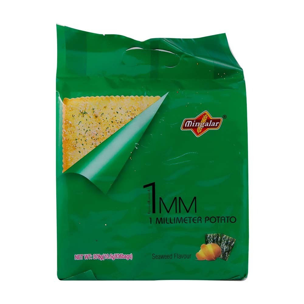 Mingalar 1mm Seaweeed Potato Cracker 378G