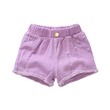 Girl Jean Short Purple G30021 Medium (2 to 3) Year