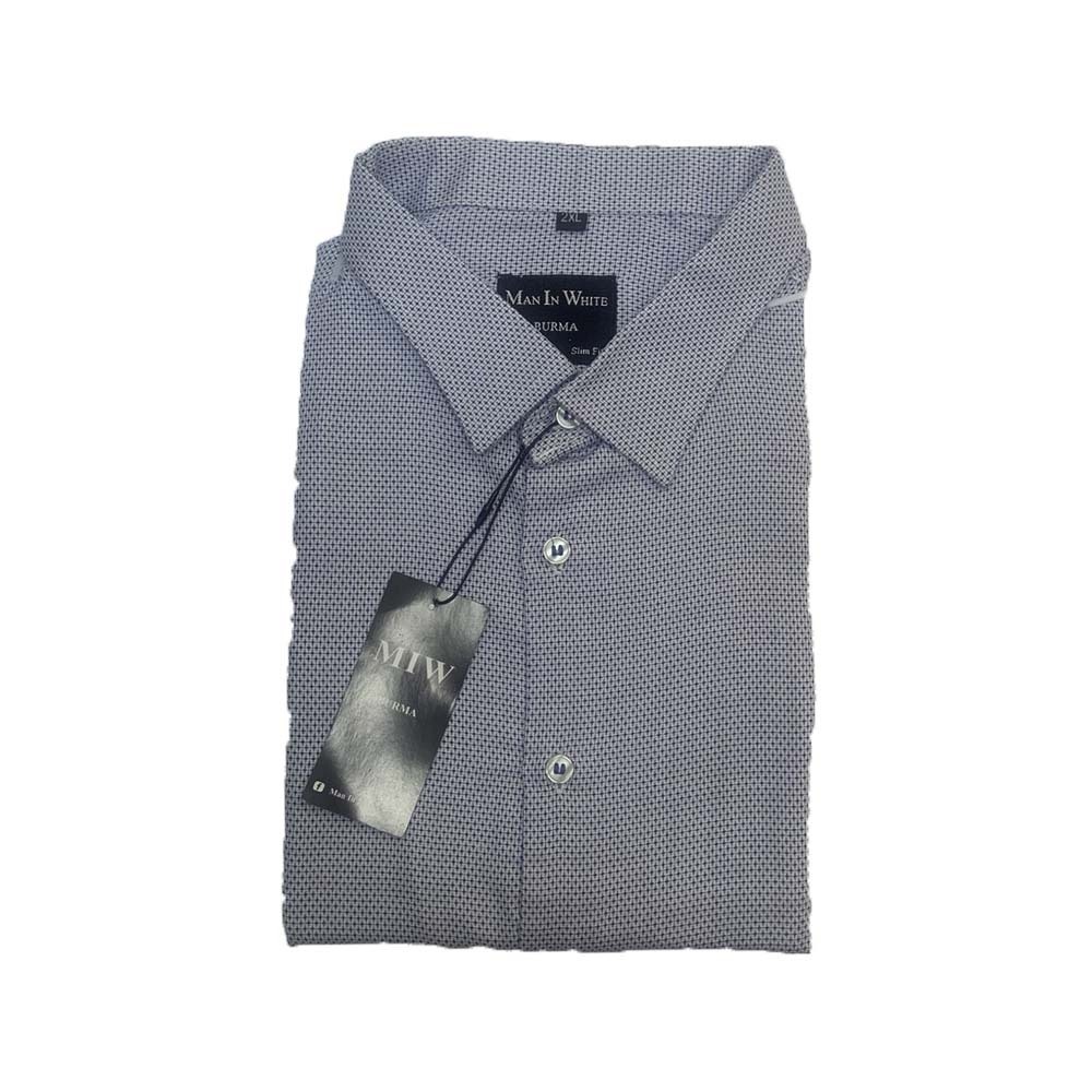 Man In White 7 Colour ခရမ်းပေါင်းရှပ်အင်္ကျီလက်ရှည် MIW-056 (2XL)