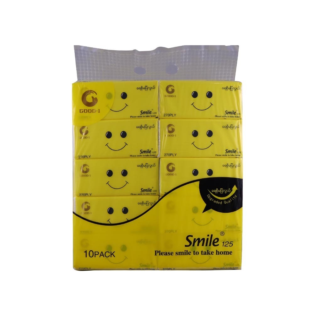 Smile Facial Tissue 3Ply 270Sheets 10PCS