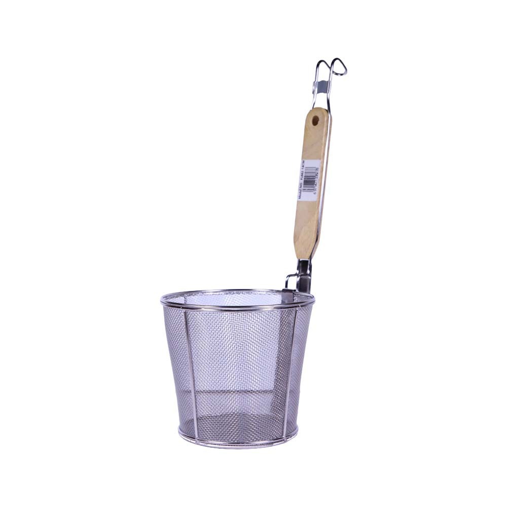 Steel Strainer With Wooden Handle 14cm