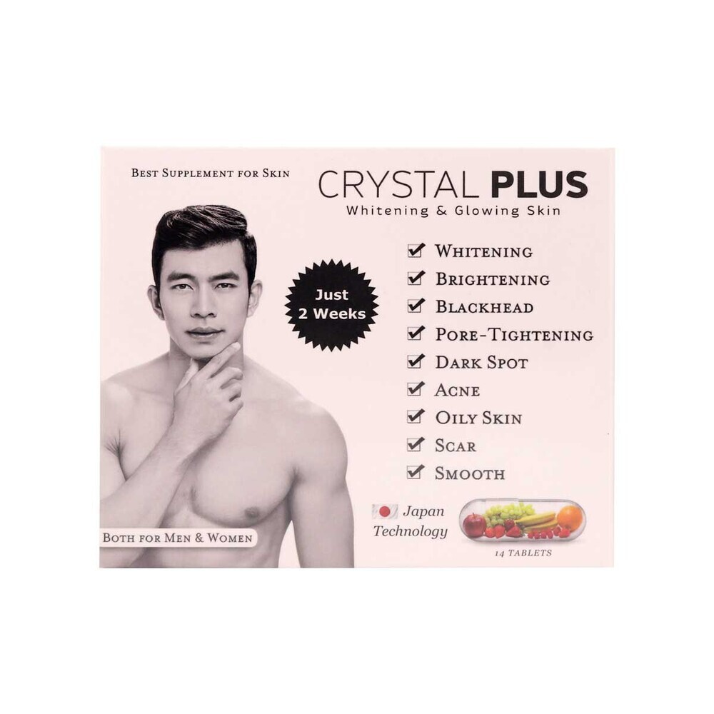 Crystal Plus Whitening & Glowing Skin 14Tablets